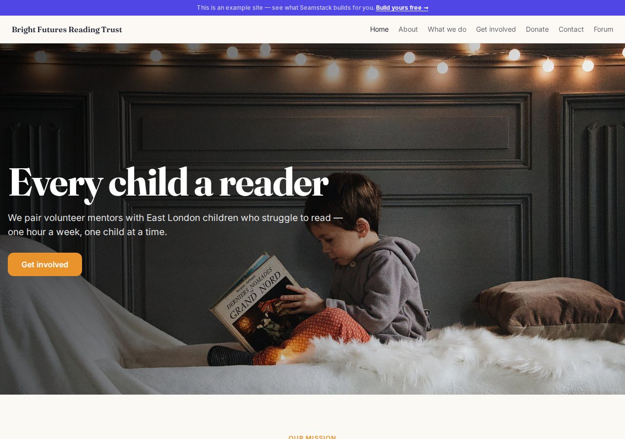 Bright Futures Reading Trust — built with Natterio