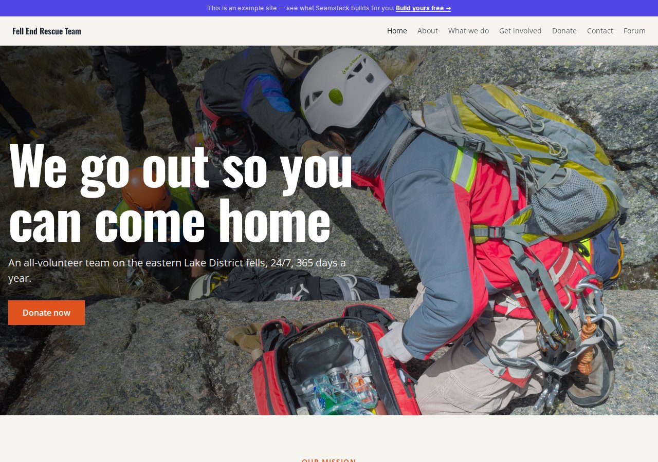 Fell End Rescue Team — built with Natterio